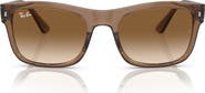 Ray-Ban 56mm Polarized Gradient Square Sunglasses