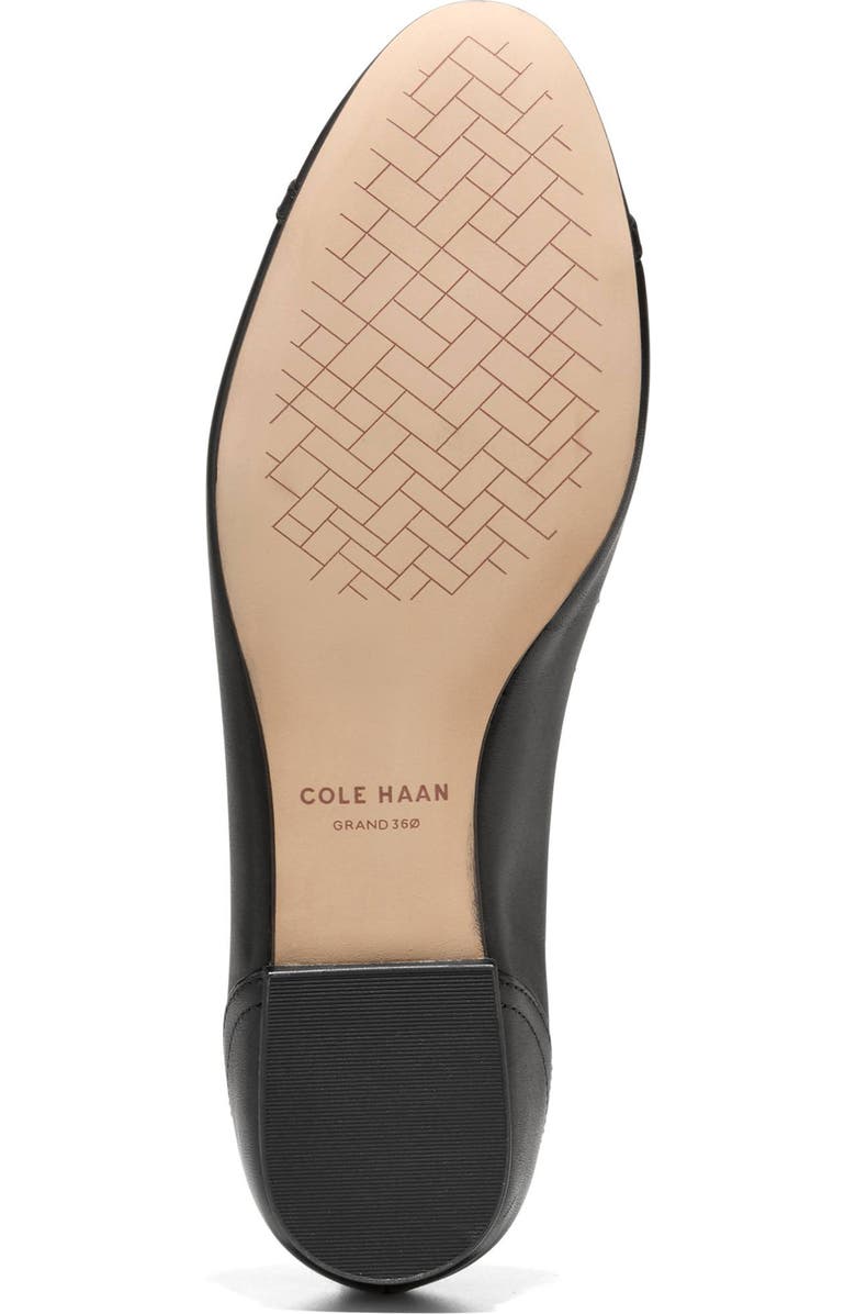 Cole Haan Raquelle Demi Wedge Ballet Flat, Alternate, color, Black Leather
