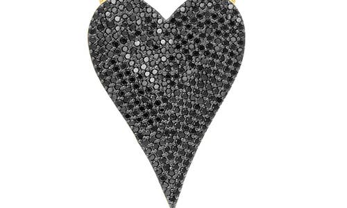 SHYMI SHYMI JUMBO PAVÉ HEART PENDANT NECKLACE