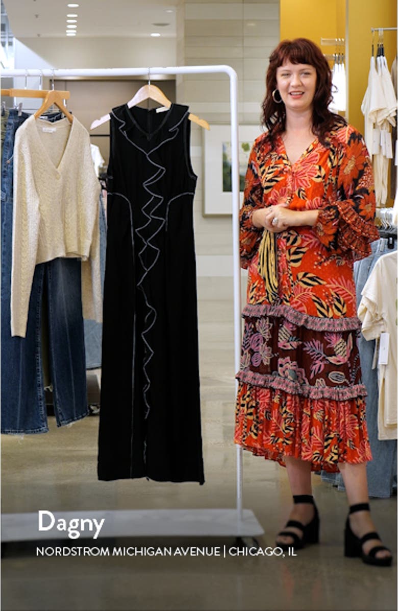 Lille Ruffle Maxi Dress, sales video thumbnail