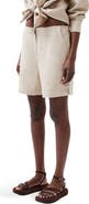 French Connection Birdie Linen Blend Tailored Shorts
