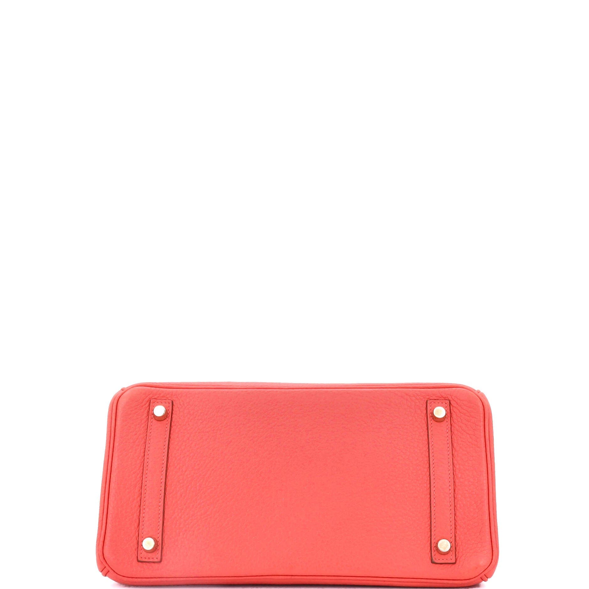 Pre-Owned Hermes Birkin Handbag Pink Clemence with Gold Hardware 30, Alternate, color, Rose Jaipur