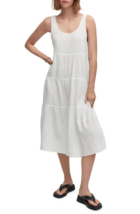 Sleeveless Cotton Midi Dress