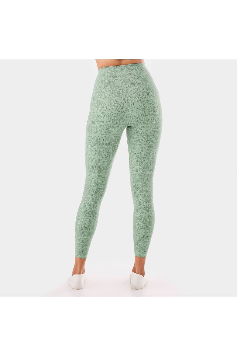 High Waisted 7/8 Legging, Alternate, color, SAGE BATIK