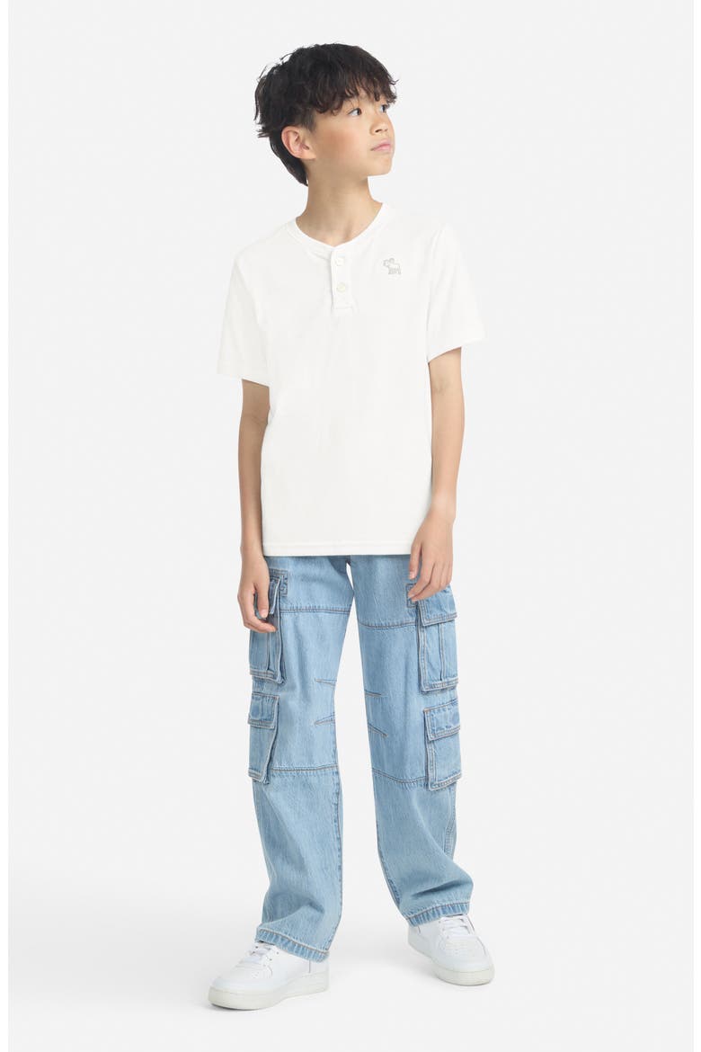Kids' Essential Cotton Blend Henley, Alternate, color, W7MJET STR