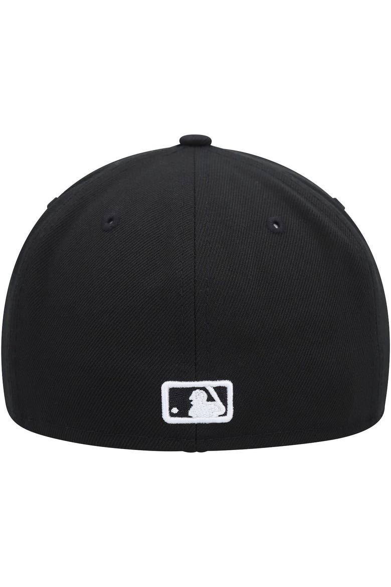 Men's New Era Colorado Rockies  Black on Black Dub 59FIFTY Fitted Hat, Alternate, color, Black