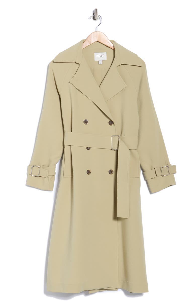 JASON WU Oversize Trench Coat, Alternate, color, Olive Gray