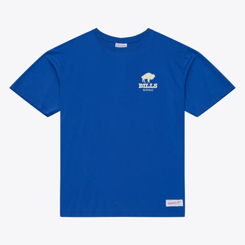 Men's Mitchell & Ness Royal Buffalo Bills Core Essentials Micro Logo T-Shirt