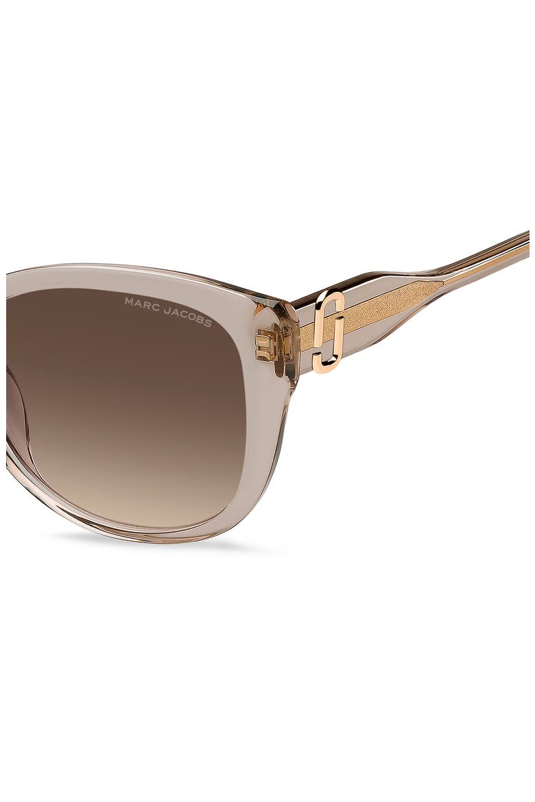 57mm Gradient Cat Eye Sunglasses, Alternate, color, BEIGE/ BROWN