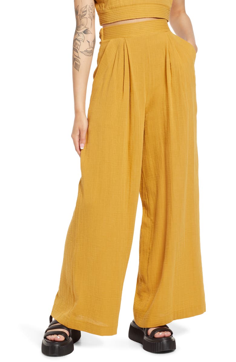 ASOS DESIGN Wide Leg Trousers, Main, color,