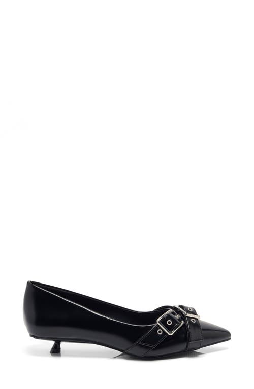 Free People So '90s Pointed Toe Kitten Heel Pump In Black