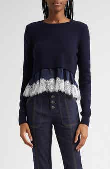 Zyla Mixed Media Sweater