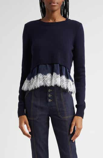 Zyla Mixed Media Sweater