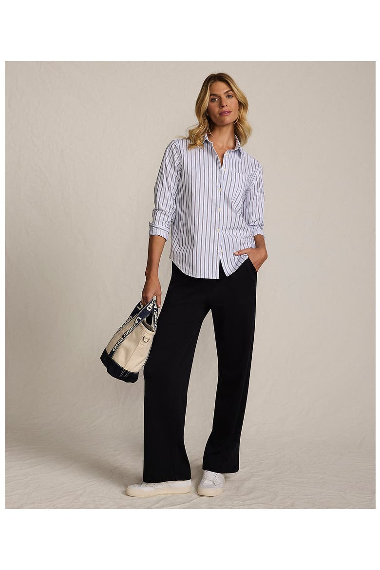 Sport Knit High Rise Pull On Relaxed Straight Leg Pants, Alternate, color, Black