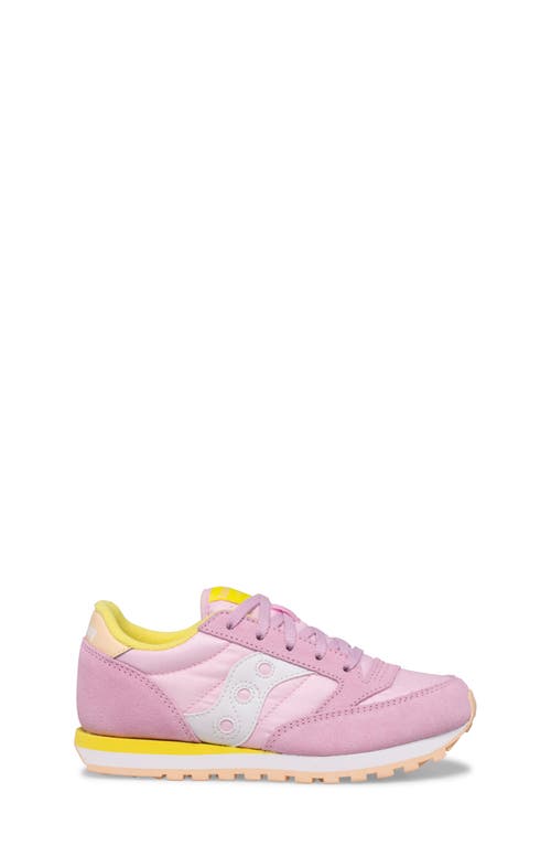 Saucony Jazz Original Sneaker In Pink/yellow/peach