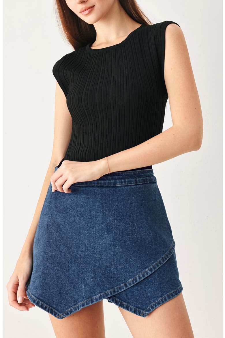 Envelope Skort, Alternate, color, INDIGO