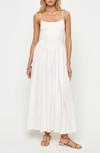 LSPACE Misha Smocked Bodice Cover-Up Cotton Maxi Dress | Nordstrom