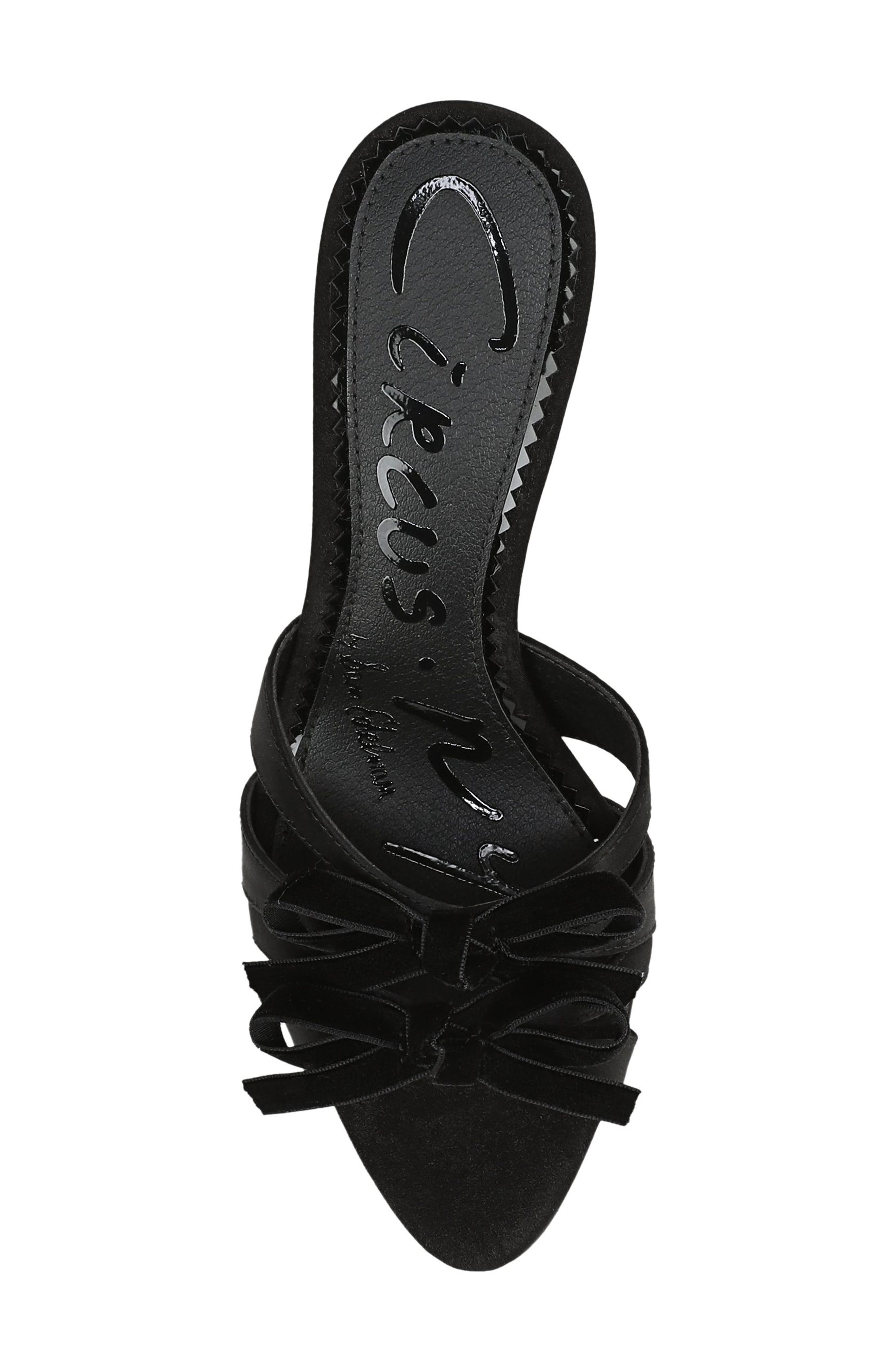 Nora Bow Sandal, Alternate, color, BLACK
