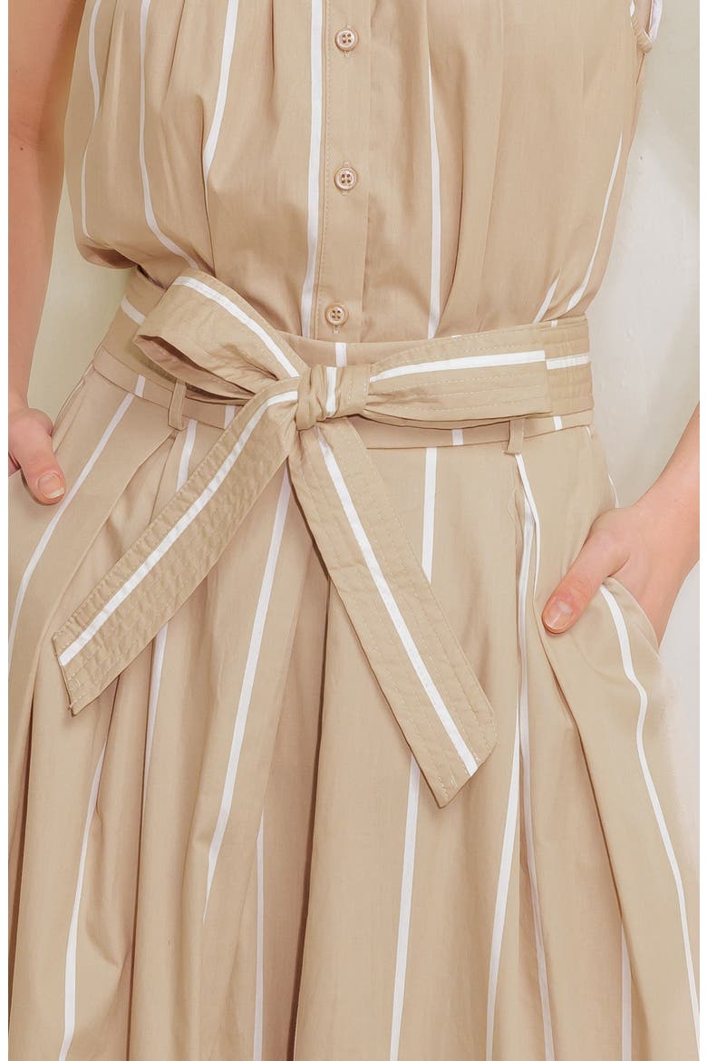 Striped Pant, Alternate, color, TAUPE/ WHITE