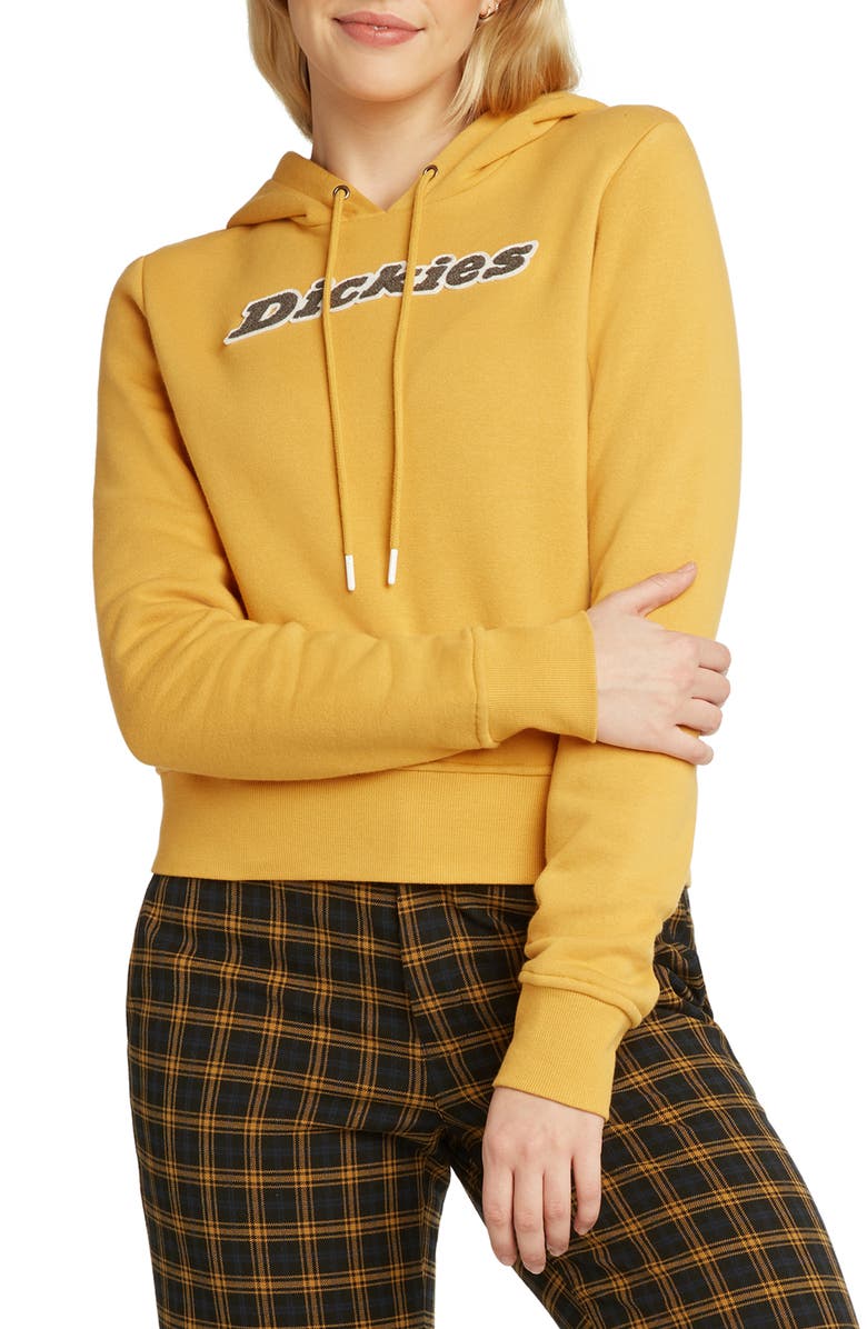 Dickies Logo Crop Hoodie, Main, color,