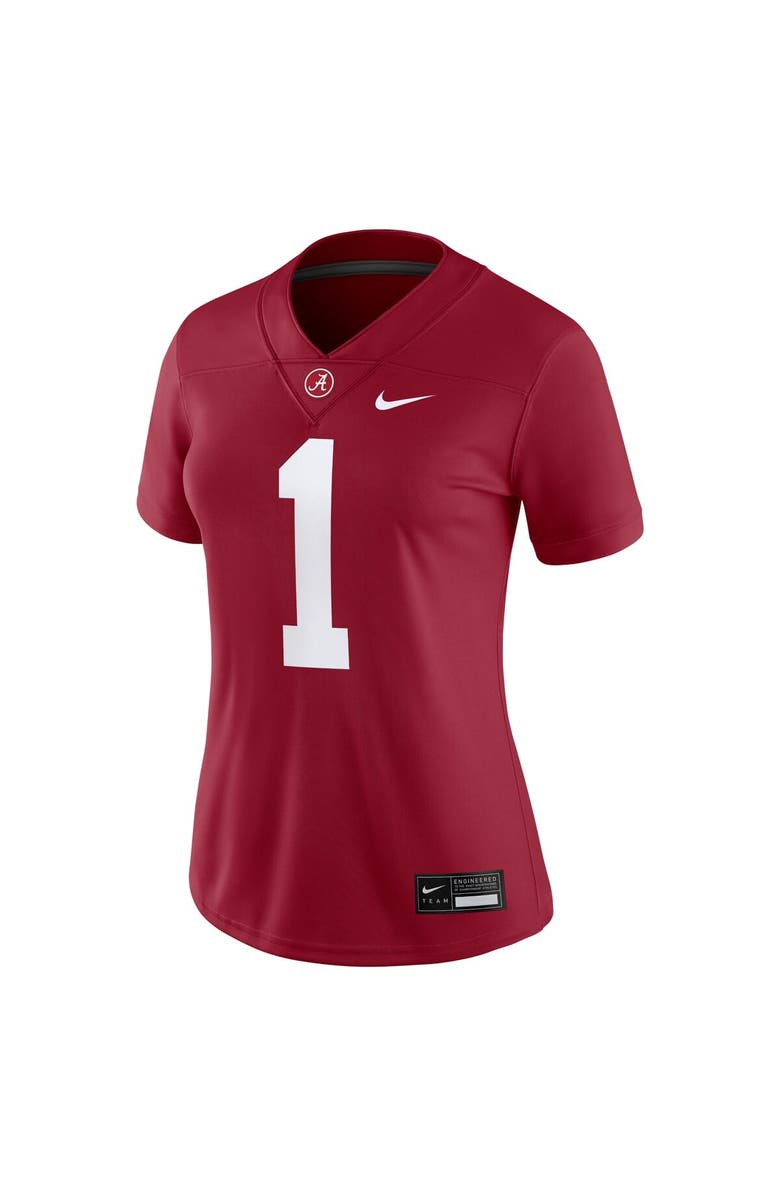 Nike Women's Nike #1 Crimson Alabama Crimson Tide Game Jersey, Alternate, color, Crimson