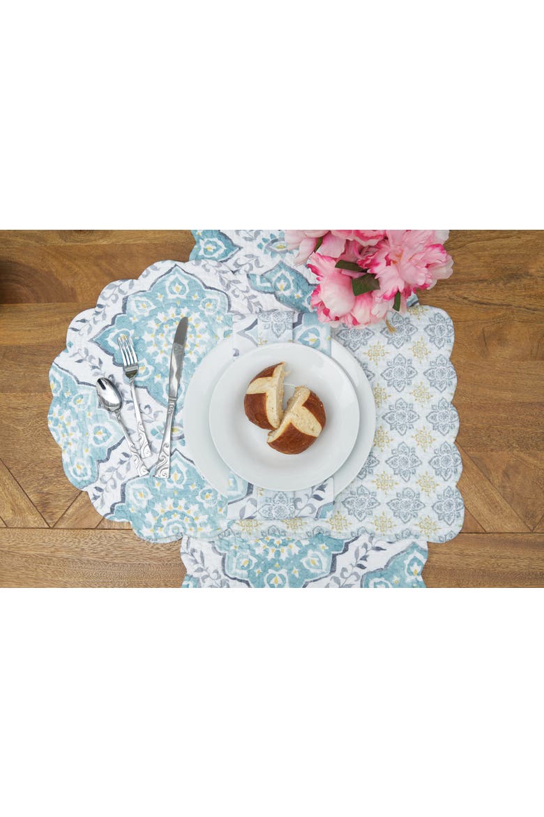Harlan Table Runner 14" x 51", Alternate, color, Blue