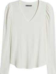 Wit
Wisdom Puff Shoulder Rib Top