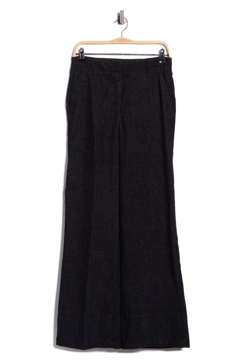 High Waist Wide Leg Trousers, Main, color, DARK NAVY