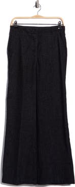 MAX STUDIO High Waist Wide Leg Trousers