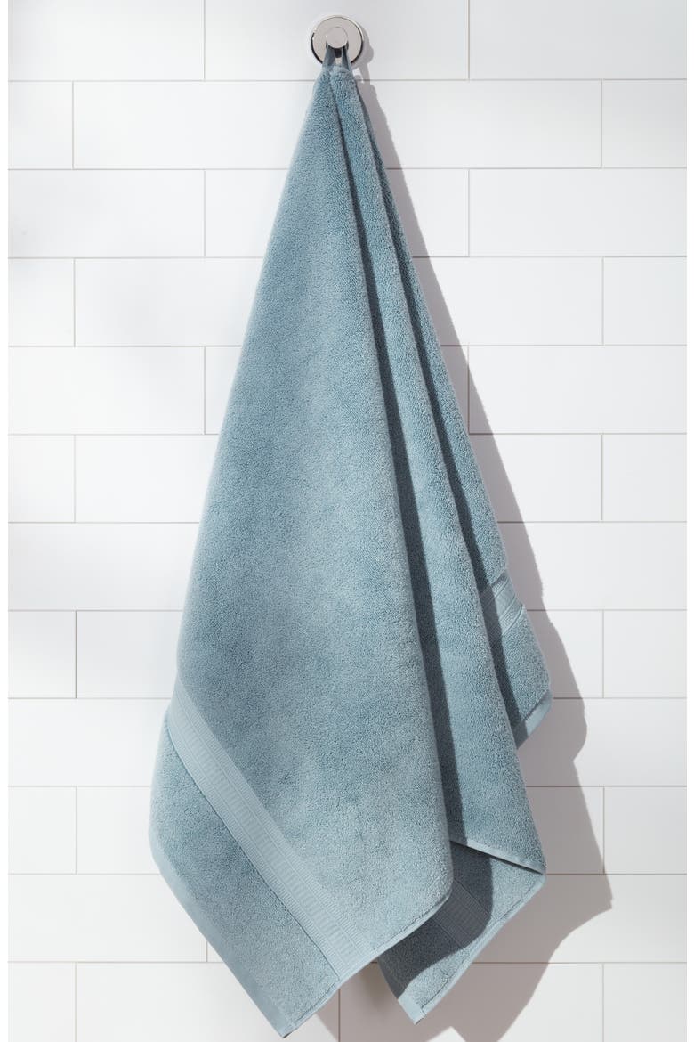Zero Twist Cotton Bath Towel, Alternate, color, BLUE CITADEL