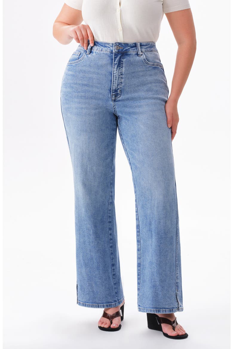 High Waist Bootcut Jeans, Main, color, LIGHT BLUE