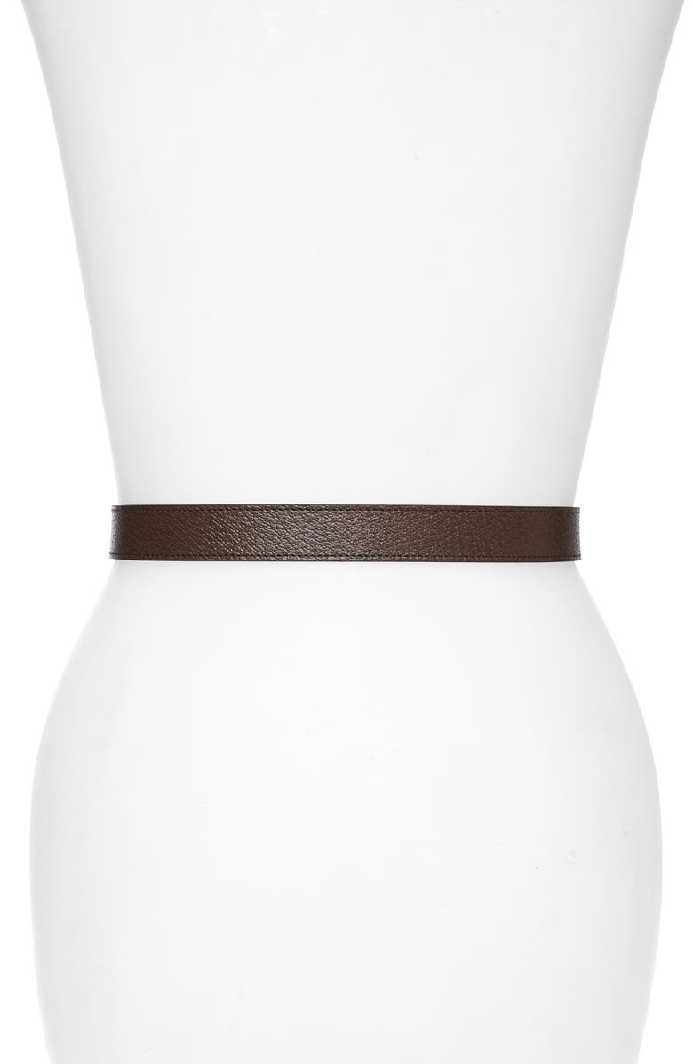 Gucci GG Buckle Leather Belt, Alternate, color, 