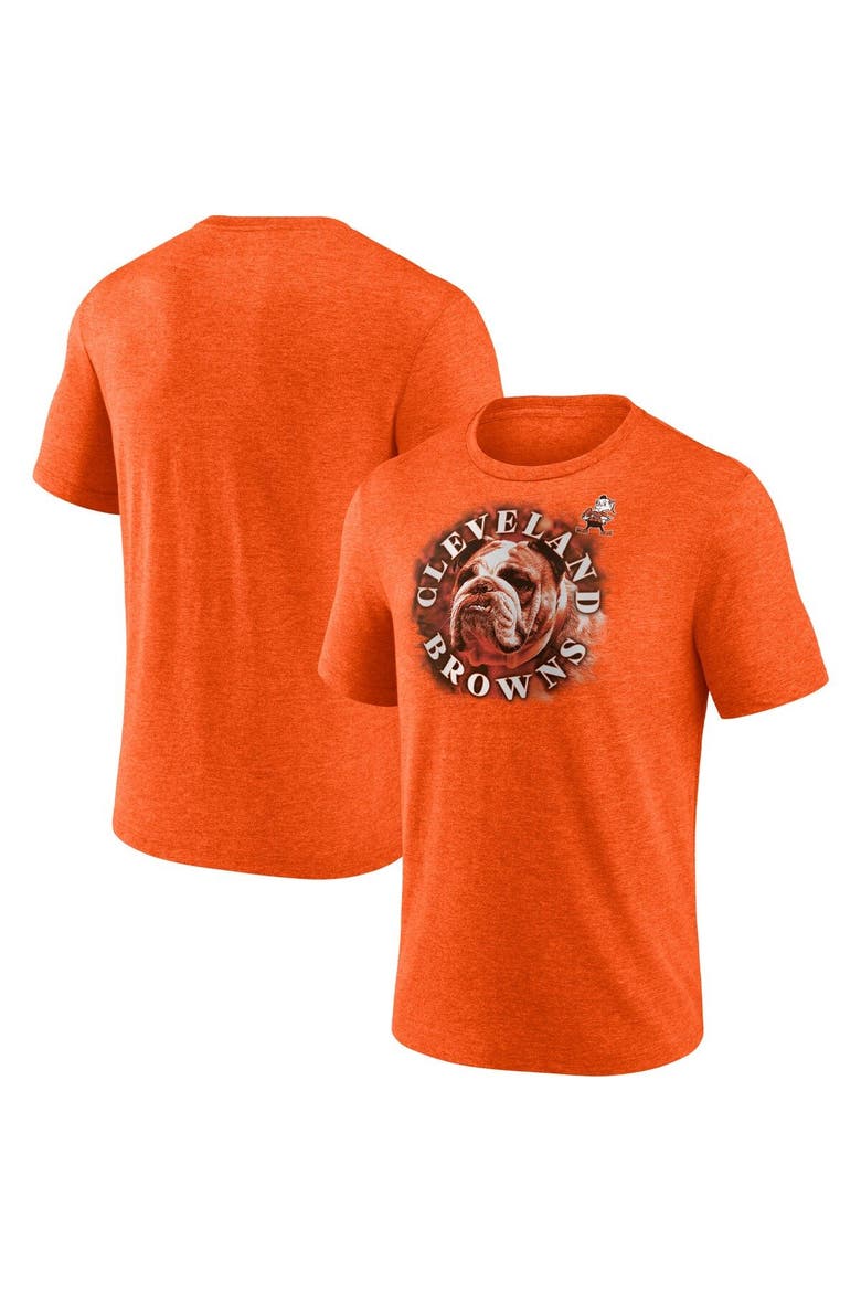 Men's Fanatics Branded Heathered Orange Cleveland Browns Tri-Blend Sporting Chance T-Shirt, Main, color, Heather Orange