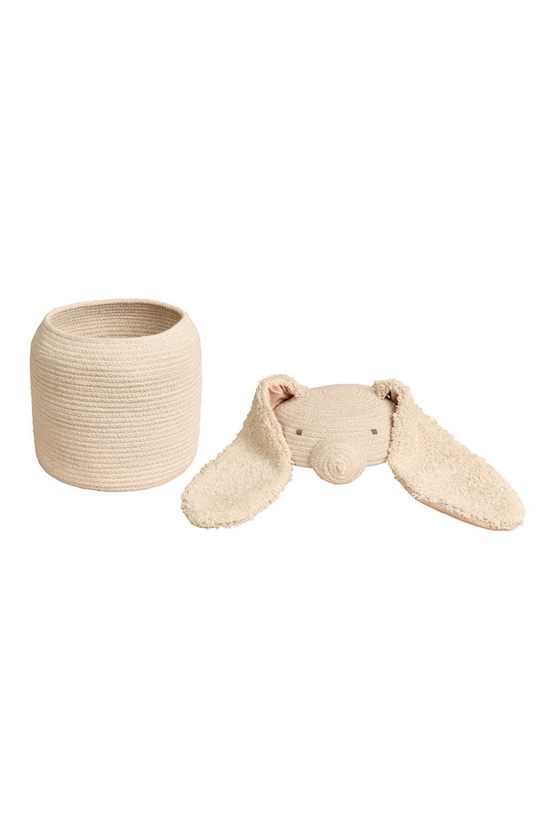 Rita The Rabbit Basket, Alternate, color, NATURAL