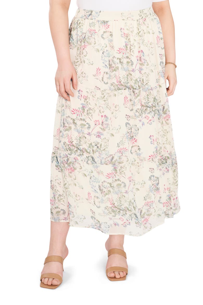 Breezy Dandelion Tiered Ruffle Skirt, Alternate, color, NEW IVORY