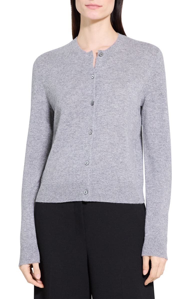 Theory Cashmere Cardigan, Main, color, Husky