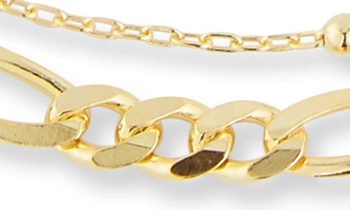 Chloe & Madison Chloe And Madison Double Layered Anklet In Gold