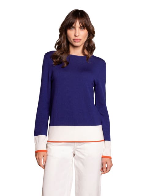 Merino Fine Knit Boat Neck Sweater