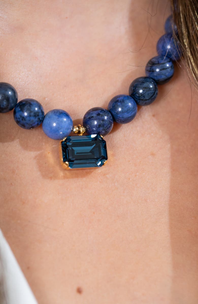 Jennifer Behr Sidonie Necklace, Alternate, color, Lapis