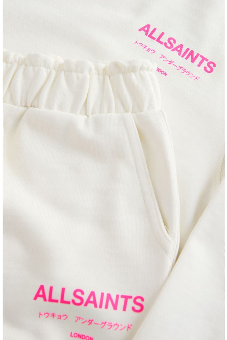 Kids' Underground Sweatshirt & Shorts Set, Alternate, color, WHITE