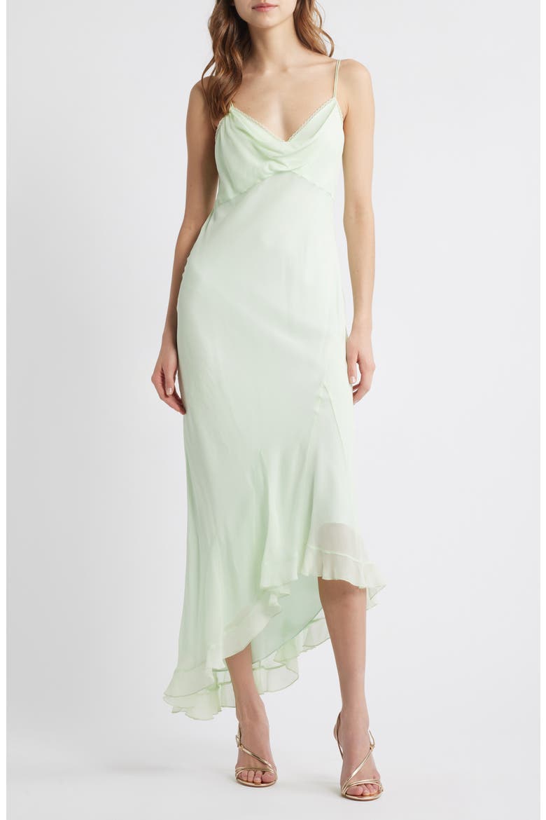 Chesley High-Low Dress, Main, color, WASHED SAGE