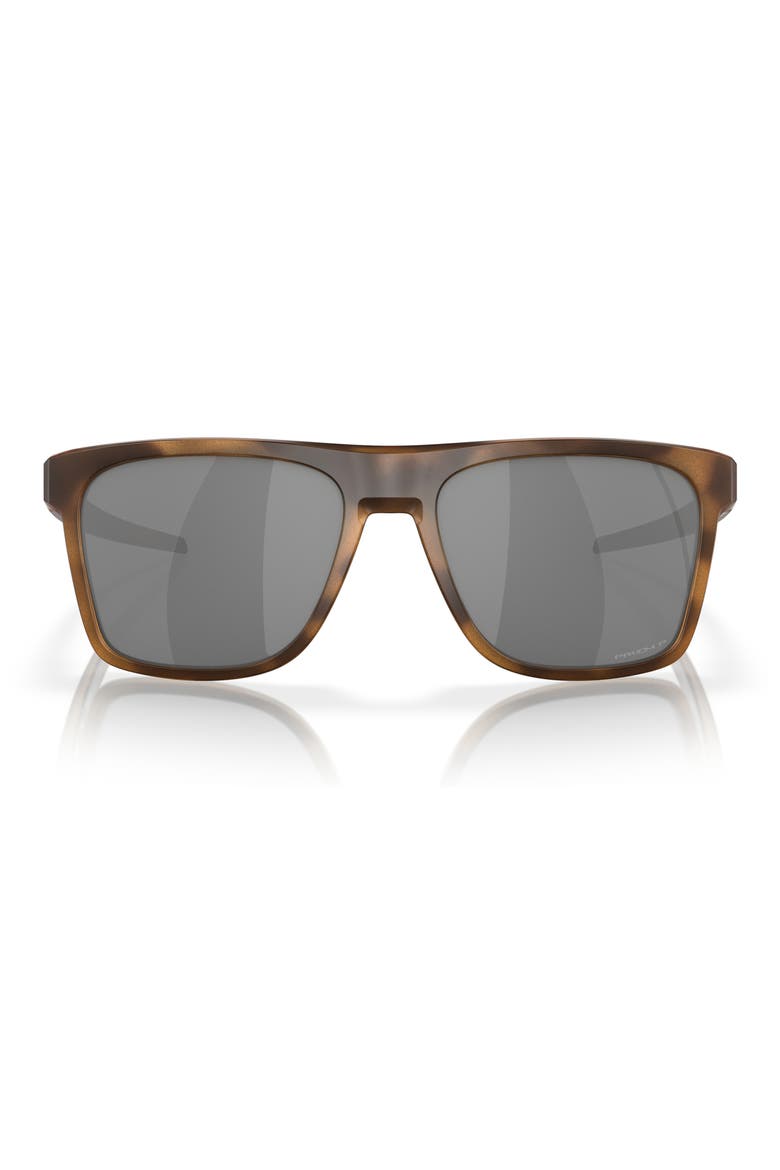 Leffingwell 57mm Prizm™ Polarized Rectangular Sunglasses, Main, color, BROWN TORT