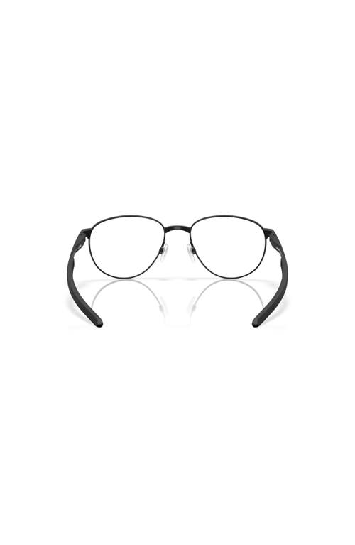 Oakley 52mm Round Optical Glasses In Black