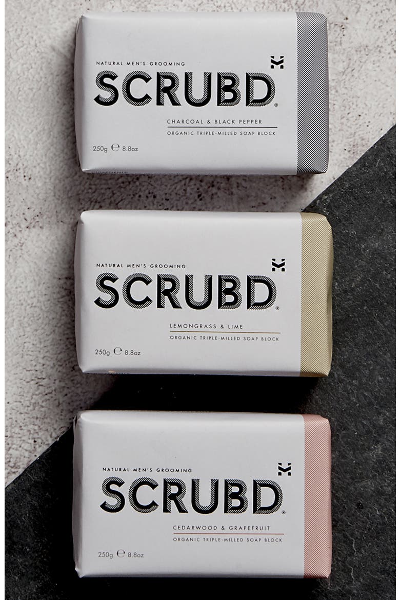 Charcoal & Black Pepper Organic Triple-Milled Soap Block (Nordstrom Exclusive), Alternate, color, NO COLOR