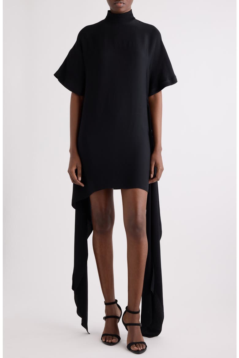 Trailing Cady Dress, Main, color, NOIR ALAIA