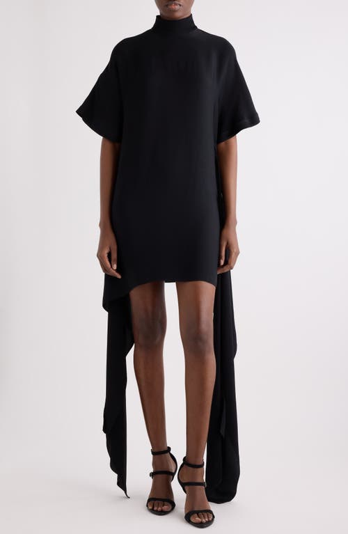 Alaïa Trailing Cady Dress in Noir Alaia at Nordstrom, Size 36