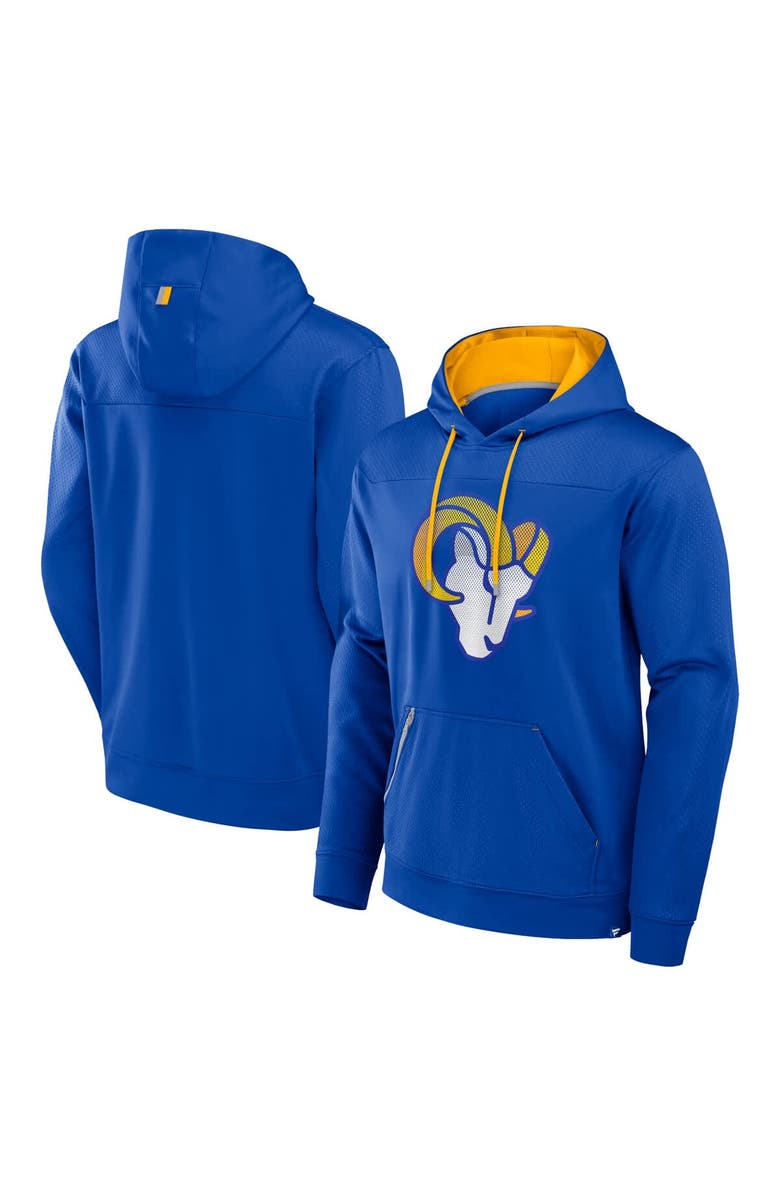 FANATICS Men's Fanatics Royal Los Angeles Rams Defender Pullover Hoodie, Main, color, 