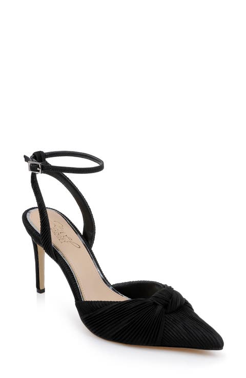 Enid Ankle Strap Pointed Toe Pump (Women)