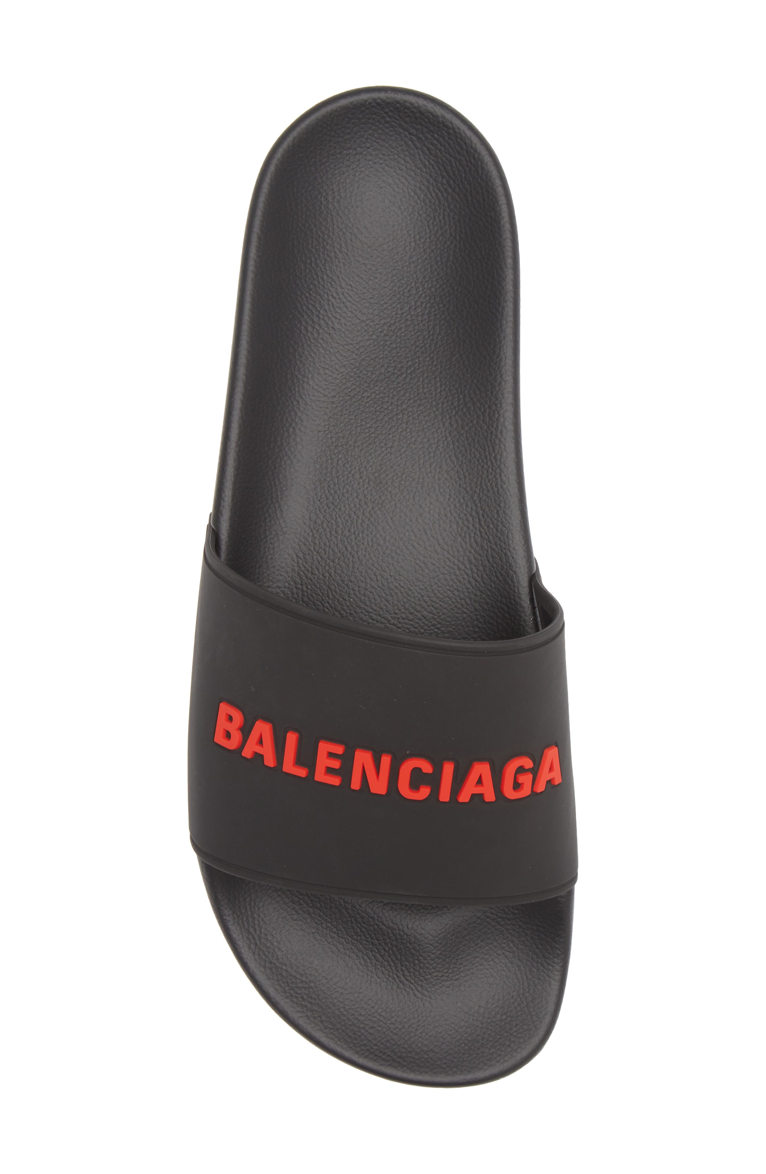 Balenciaga Logo Slide Sandal, Alternate, color, 