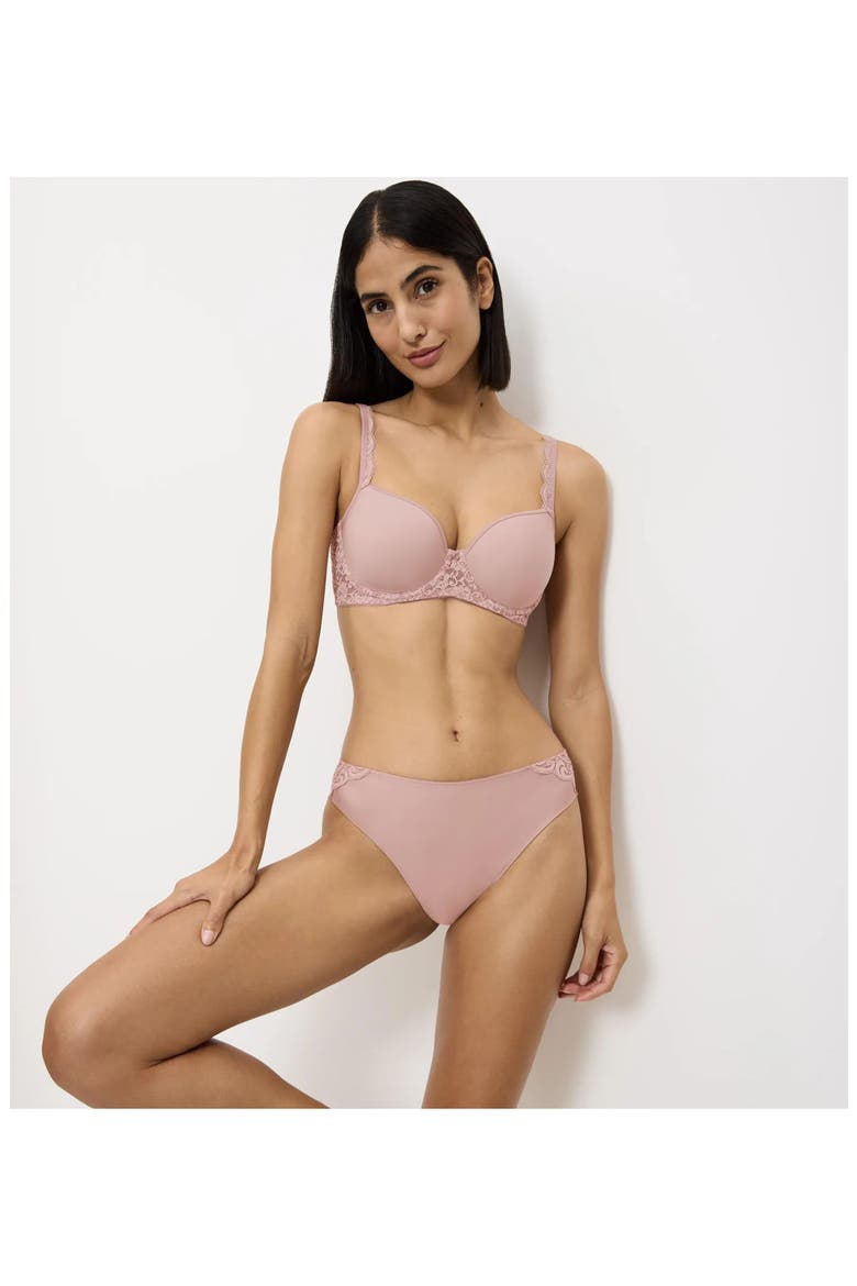 Amourette Wired Padded Bra, Alternate, color, MAUVE ROSE